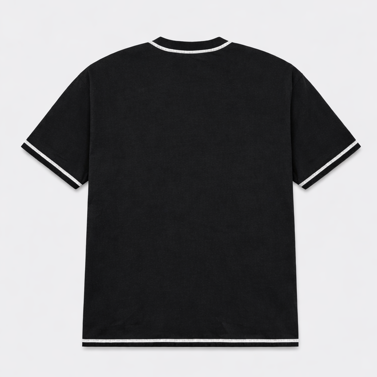 black Essential Tee backside - ROS Clothing